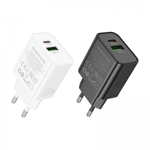 Мережевий Зарядний Пристрій Borofone BA88A 1USB-C/1USB PD/QC 20W