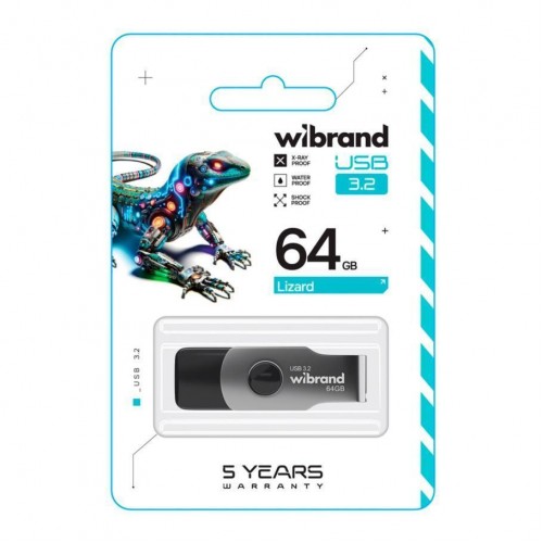 USB флеш-накопичувач 3.2 Wibrand 64gb Lizard Gen1