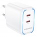 Мережевий Зарядний Пристрій Borofone BA90A 2USB-C PD/QC45W