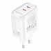 Мережевий Зарядний Пристрій Borofone BA90A 2USB-C PD/QC45W