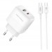 Мережевий Зарядний Пристрій XO L137 1USB-C/1USB PD/QC 20W+Type-C to Type-C New Logo