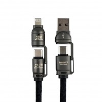 Кабель USB Remax C1 (A+C-C+L) 1.2M 240W