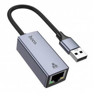 Перехідник Hoco UA37 USB to Ethernet adapter (1000 Mbps/1Gbit)