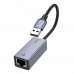 Перехідник Hoco UA37 USB to Ethernet adapter (1000 Mbps/1Gbit)