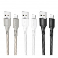 Кабель USB Borofone BX116 Lightning 2.4A