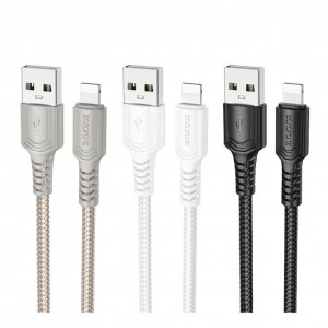 Кабель USB Borofone BX116 Lightning 2.4A