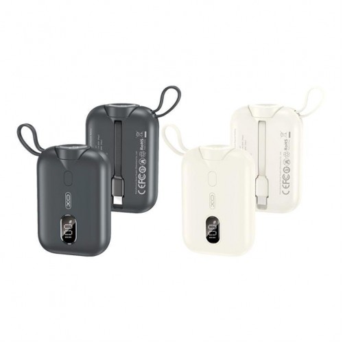 Універсальна Мобільна Батарея Power Bank XO PR260 Self-watch wireless charger, Type-C cable digital fast charger 20W, 10000 mAh