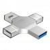 USB флеш-накопичувач XO DK04 USB2.0 4 in 1 256GB