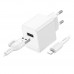 Мережевий Зарядний Пристрій Borofone BAS11A 1USB 2.1A+USB to Lightning