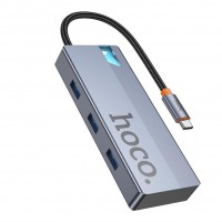 Хаб USB Hoco HB50 Type-C 5-in-1 (HDTV+PD+USB3.0*3) Хаб USB Hoco HB50 Type-C 5-in-1 (HDTV+PD+USB3.0*3)