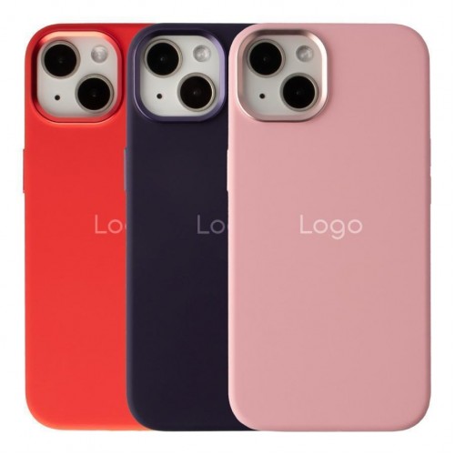 Чохол Silicone Case Metal Buttons (AA) для iPhone 13