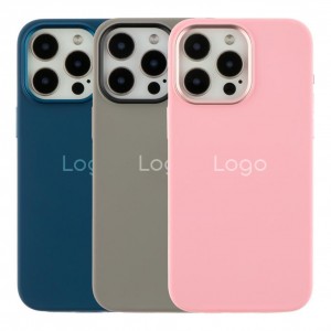 Чохол Silicone Case Metal Buttons (AA) для iPhone 15 Pro Max