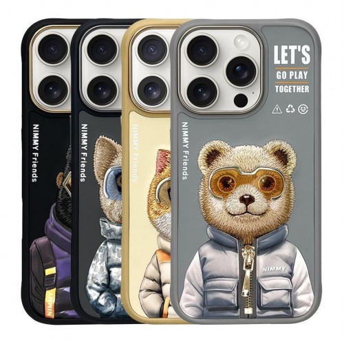 Чохол TPU+PC Nimmy 3D with Metal Buttons для iPhone 16 Pro