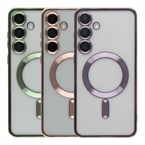 Чехол TPU Metallic Full Camera with Magsafe для Samsung Galaxy S25 5G (S931)