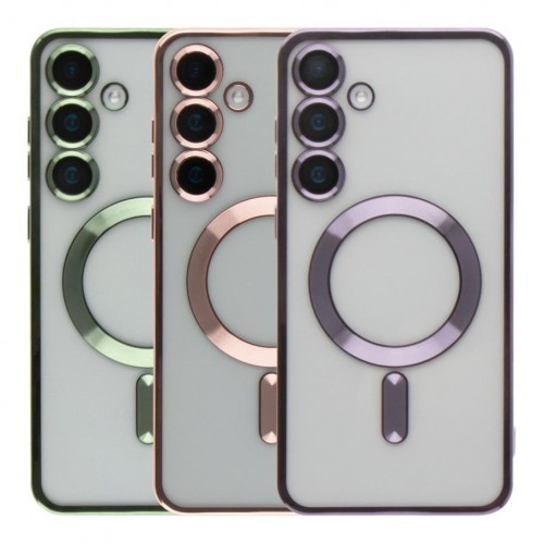 Чехол TPU Metallic Full Camera with Magsafe для Samsung Galaxy S25 5G (S931)