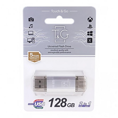 USB Flash Drive 3.0 T&G 128gb USB/Type C 009