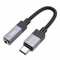Кабель Aux Hoco UPA32C Type-C (Male) to Aux 3.5mm (Female) 15cm Кабель Aux Hoco UPA32C Type-C (Male) to Aux 3.5mm (Female) 15cm