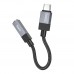 Кабель Aux Hoco UPA32C Type-C (Male) to Aux 3.5mm (Female) 15cm Кабель Aux Hoco UPA32C Type-C (Male) to Aux 3.5mm (Female) 15cm