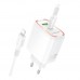 Мережевий Зарядний Пристрій Borofone BA89A 1USB-C/1USB PD/QC 30W+Type-C to Lightning Мережевий Зарядний Пристрій Borofone BA89A 1USB-C/1USB PD/QC 30W+Type-C to Lightning
