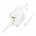 Мережевий Зарядний Пристрій Borofone BA89A 1USB-C/1USB PD/QC 30W+Type-C to Lightning Мережевий Зарядний Пристрій Borofone BA89A 1USB-C/1USB PD/QC 30W+Type-C to Lightning