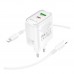 Мережевий Зарядний Пристрій Borofone BA89A 1USB-C/1USB PD/QC 30W+Type-C to Lightning Мережевий Зарядний Пристрій Borofone BA89A 1USB-C/1USB PD/QC 30W+Type-C to Lightning