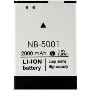 Аккумулятор для Nomi i5001 / NB-5001 Аккумулятор для Nomi i5001 / NB-5001