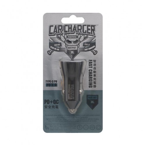 Авто Зарядное Устройство Remax RCC107 36w PD+QC