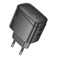Мережевий Зарядний Пристрій Hoco CS62A 2USB-C PD/QC 45W GAN Мережевий Зарядний Пристрій Hoco CS62A 2USB-C PD/QC 45W GAN