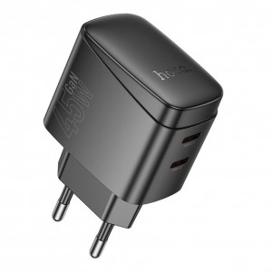 Мережевий Зарядний Пристрій Hoco CS62A 2USB-C PD/QC 45W GAN