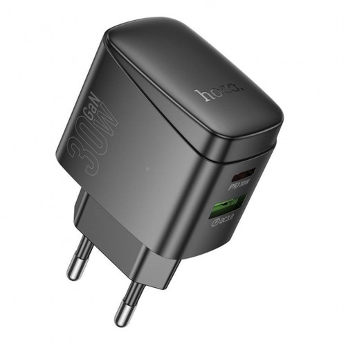 Мережевий Зарядний Пристрій Hoco CS61A 1USB/1USB-C PD/QC 30W GAN