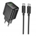 Мережевий Зарядний Пристрій Hoco CS25A 1USB-C/1USB PD/QC 20W+Type-C to Type-C