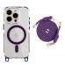 Чохол TPU+PC LanyardCase with MagSafe для iPhone 15 Pro Max