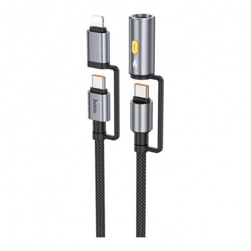 Кабель USB Hoco U138 USB-C/iP to USB-C/Cigarette Lighter 1.2m