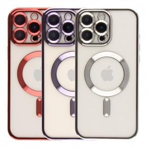 Чохол TPU Metallic Full Camera with Magsafe для iPhone 16 Pro Max
