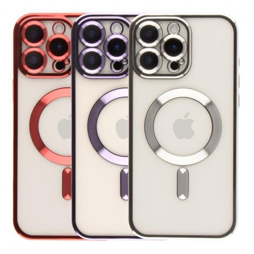 Чохол TPU Metallic Full Camera with Magsafe для iPhone 16 Pro Max