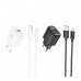 Мережевий Зарядний Пристрій Hoco C140A 1USB QC 18W+USB to Micro