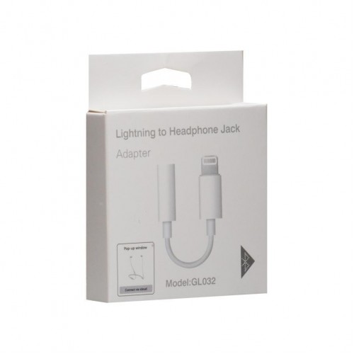 Кабель Aux Cable GL032 7G Lightning to 3.5 Jack/Bluetooth version/No Logo