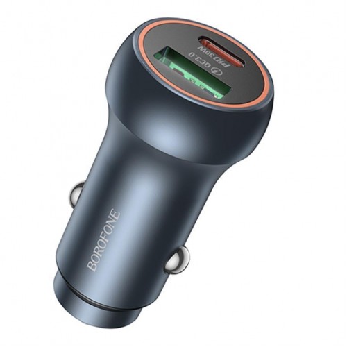 Автомобільний Зарядний Пристрій Borofone BZ32B 1USB-A QC18W/1USB-C PD30W Total 48W