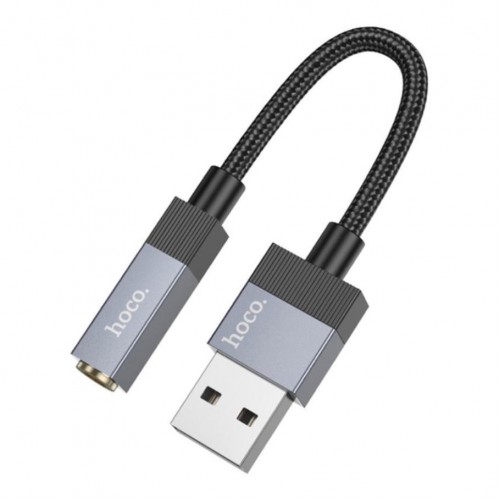 Кабель Aux Hoco UPA32D USB-A to Aux 3.5mm (Female) 15cm