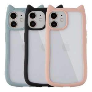 Чохол TPU+PC Cat Ears Case для iPhone 12/12 Pro