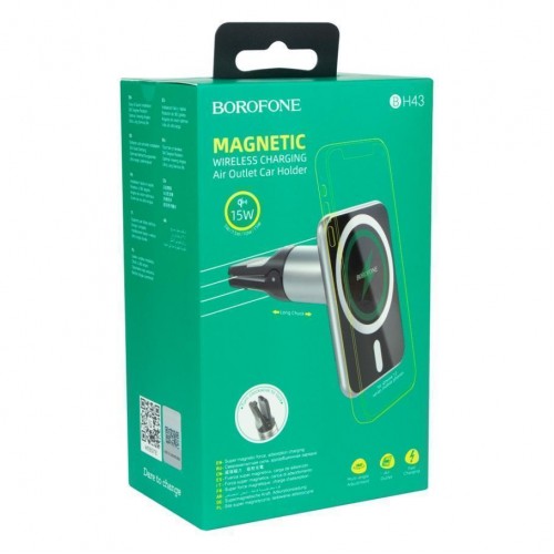 Автотримач Borofone BH43 Xperience Magnetic Wireless 15W