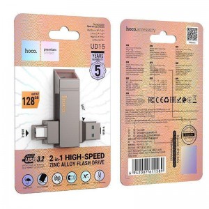 USB флеш-накопичувач Hoco UD15 Clever USB3.2 128GB Type-C