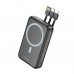 Універсальна Мобільна Батарея Power Bank Hoco DB59 Guardian 22.5W+PD20W magnetic 15W with display and cable 10000mAh
