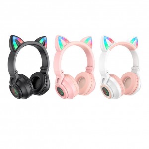 Бездротова  Стерео Гарнітура Borofone BO18 Cat Ear