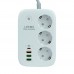 Мережевий Подовжувач LDNIO SEW3452 3 ports/PD/3USB/1QC 3.0/1Type-C/WiFi