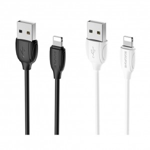 Кабель USB Borofone BX19 Benefit Lightning 2.4A 1m Кабель USB Borofone BX19 Benefit Lightning 2.4A 1m