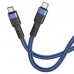 Кабель USB Hoco U110 60W Type-C to Type-C 1.2m Кабель USB Hoco U110 60W Type-C to Type-C 1.2m