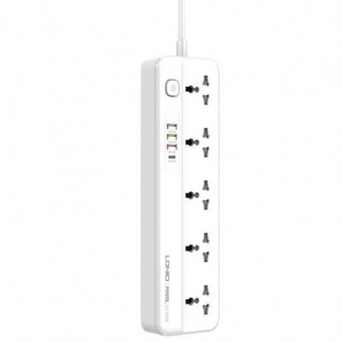 Мережевий Подовжувач LDNIO SC5415 5 universal ports /1 PD/1 QC/2 auto ID 2m