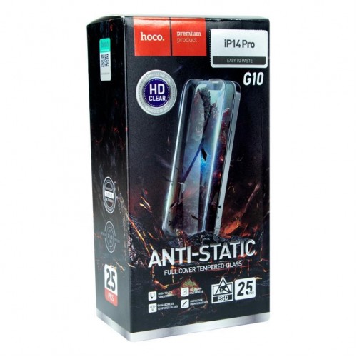 Захисне скло Hoco G10 HD Anti-static for Apple iPhone 14 Pro 25 шт