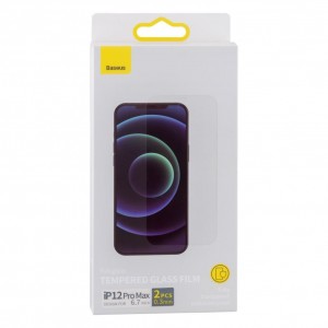 Захисне скло Baseus 0.3 mm для iPhone 12 Pro Max (2 шт) SGAPIPH67N-LS02 Захисне скло Baseus 0.3 mm для iPhone 12 Pro Max (2 шт) SGAPIPH67N-LS02